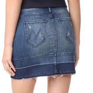 MOTHER The Undone Hem Mini Skirt in Dark Graffiti size 24. Like new.